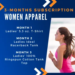 3-Months Subscription: Women's Apparel