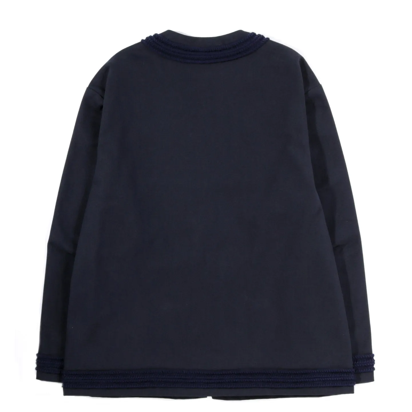 4SDESIGNS CARDIGAN COAT NAVY HEAVY TWILL