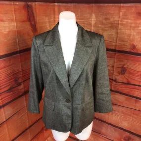 ADRIENNE VITTADINI LINEN BLEND JACKET SIZE 14 TCC