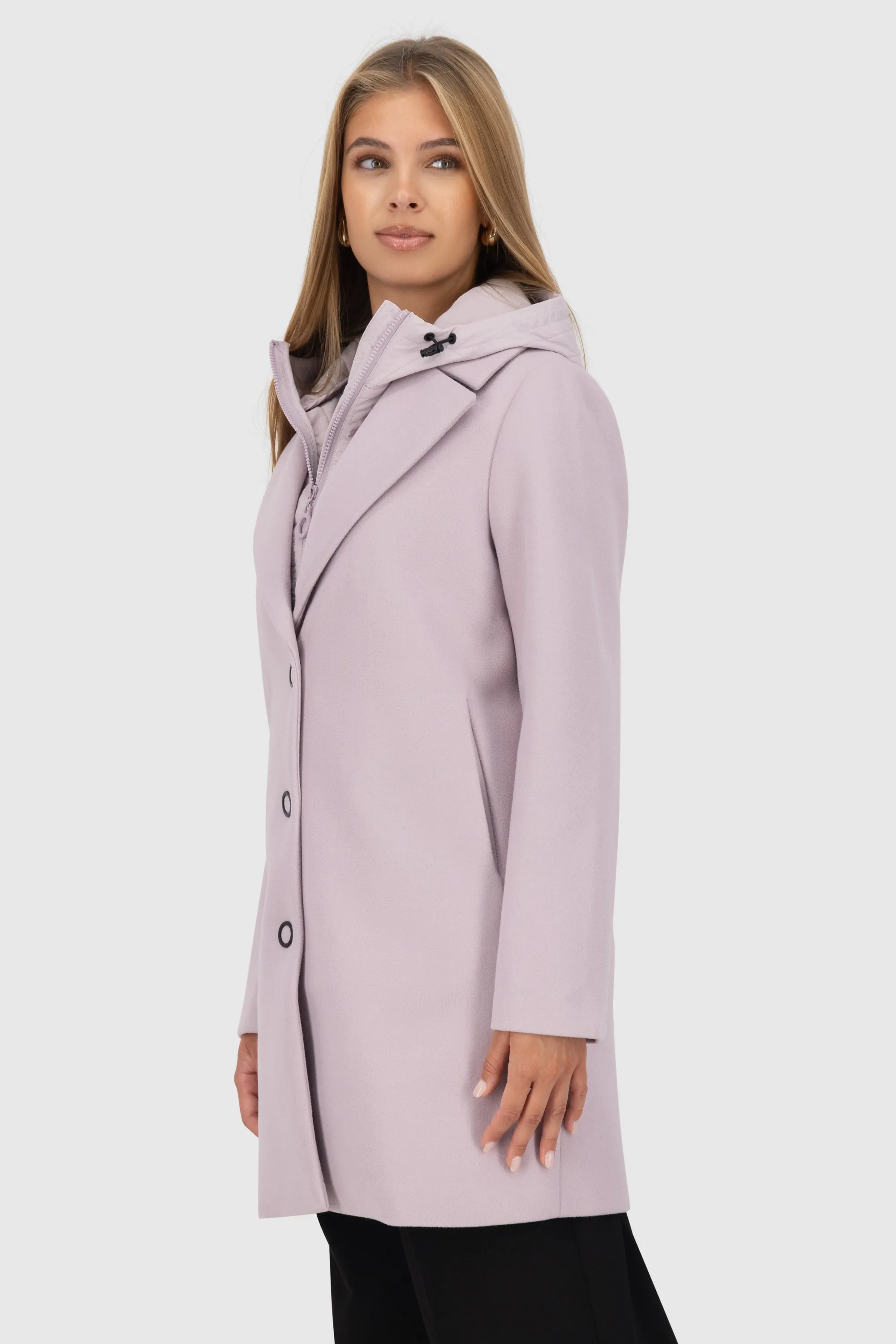 AjaAK A Jacket long Hybrid Violett