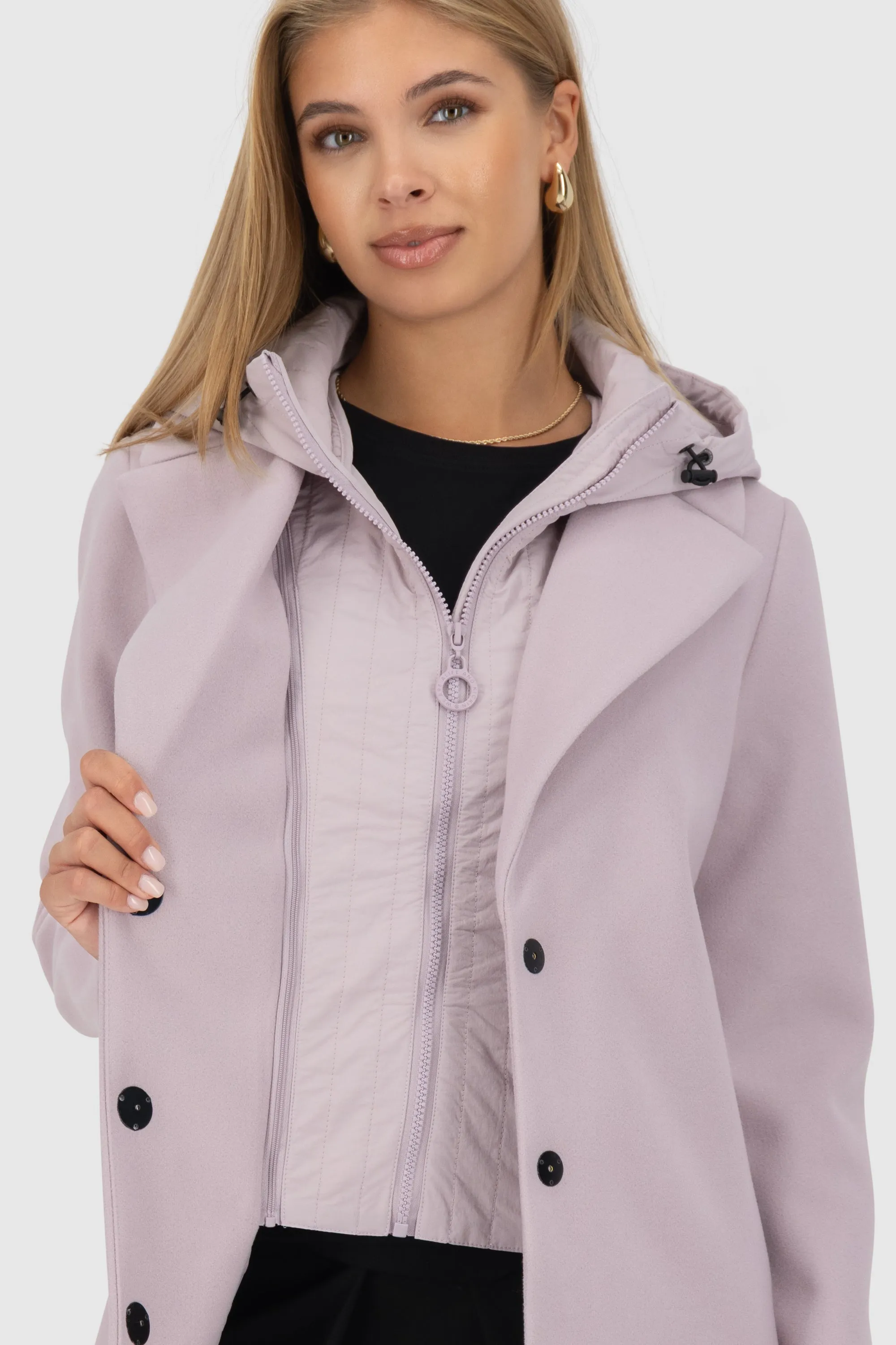 AjaAK A Jacket long Hybrid Violett