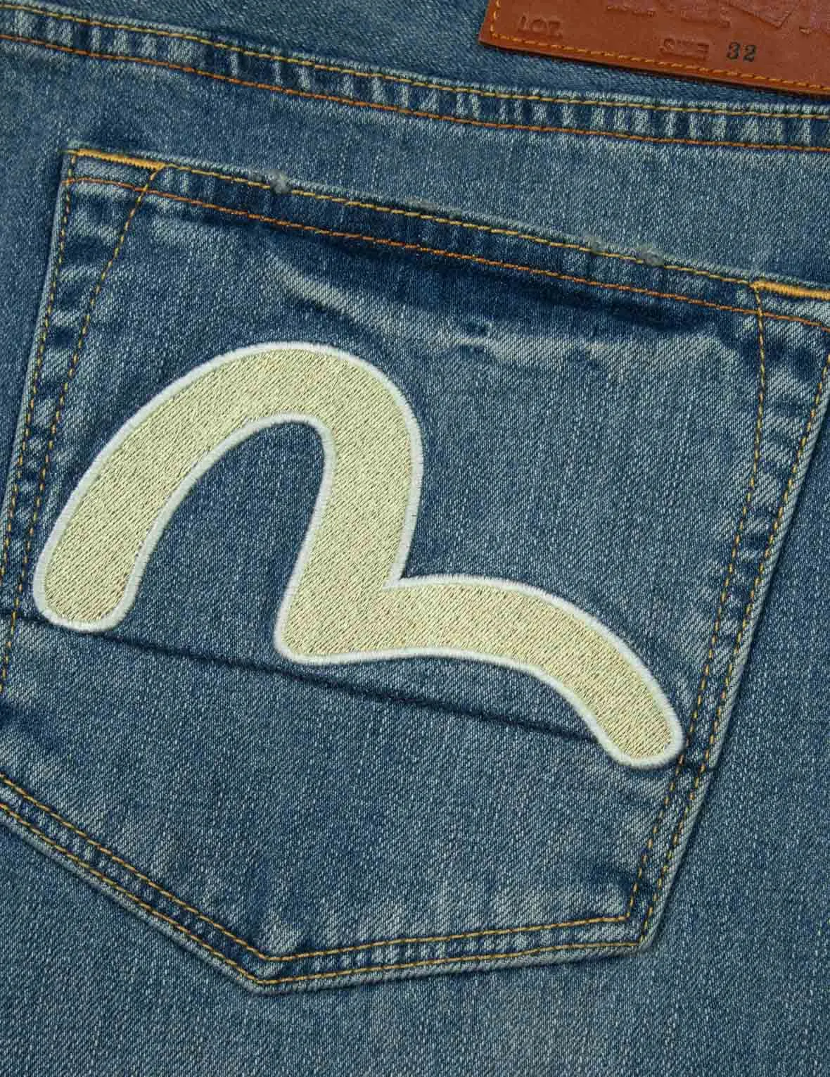 Allover Rivets and Seagull Applique 3D Regular Fit Jeans