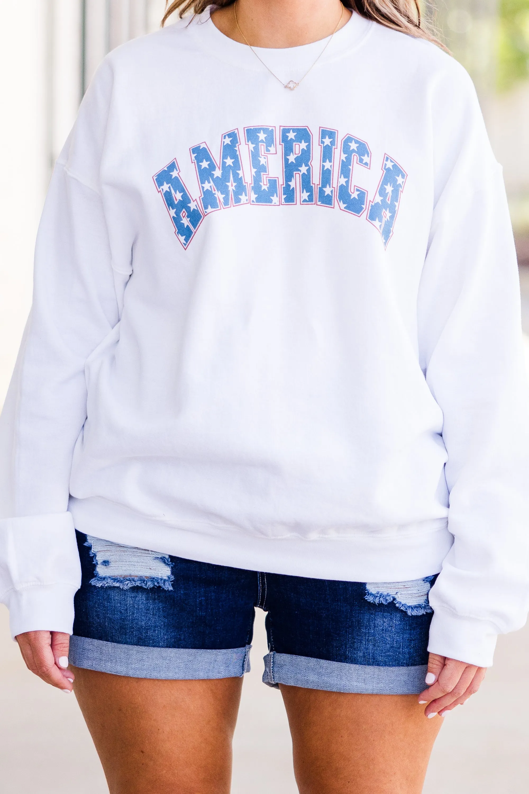 Americana Dreaming Sweatshirt, White