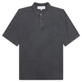 Anchor S/S Polo Shirt - Charcoal