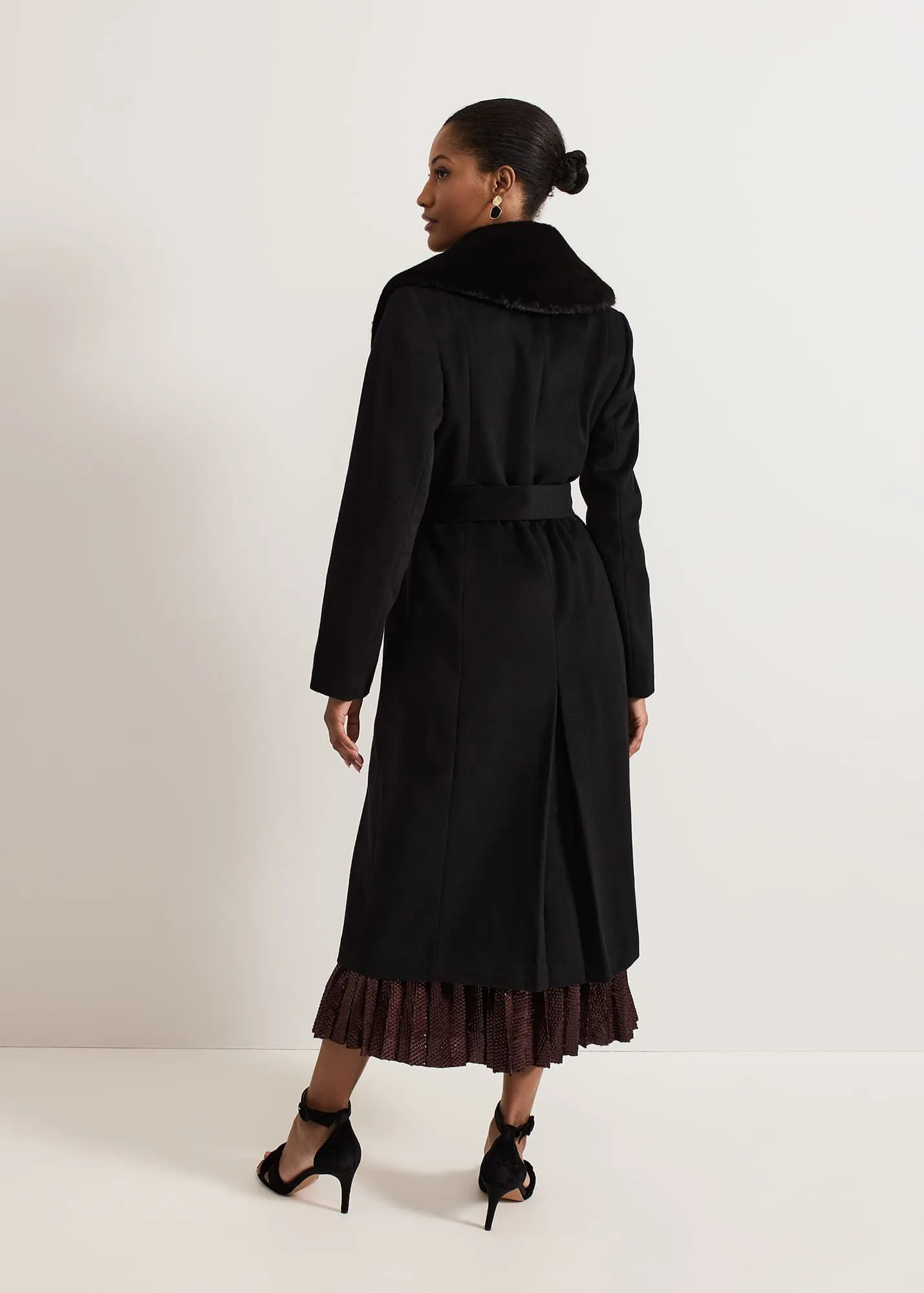 Anouk Fur Collar Event Coat