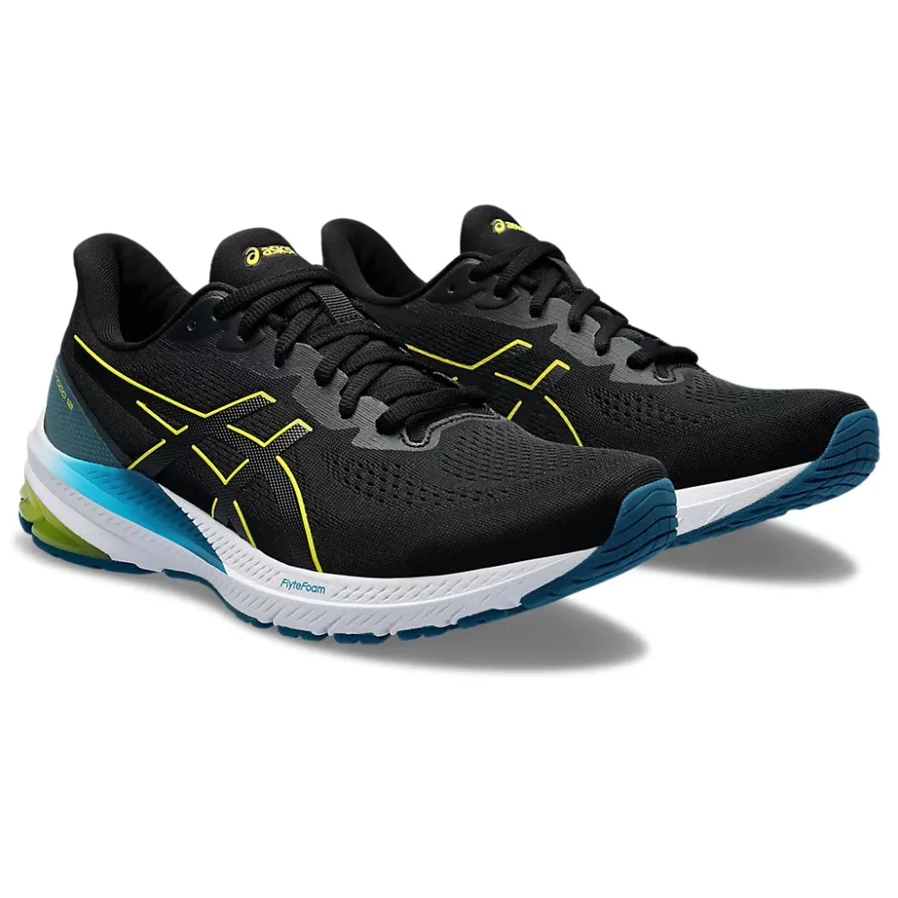 ASICS Men's GT-1000 12 Running Shoe (Black/Bright Yellow)