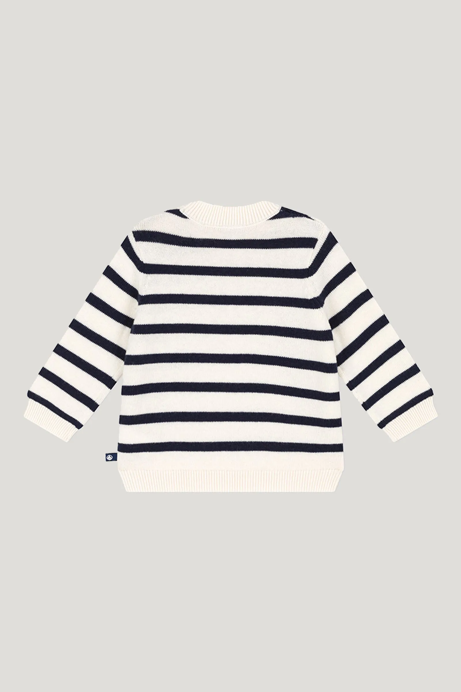 Baby Boys White Navy Legitime Pullover