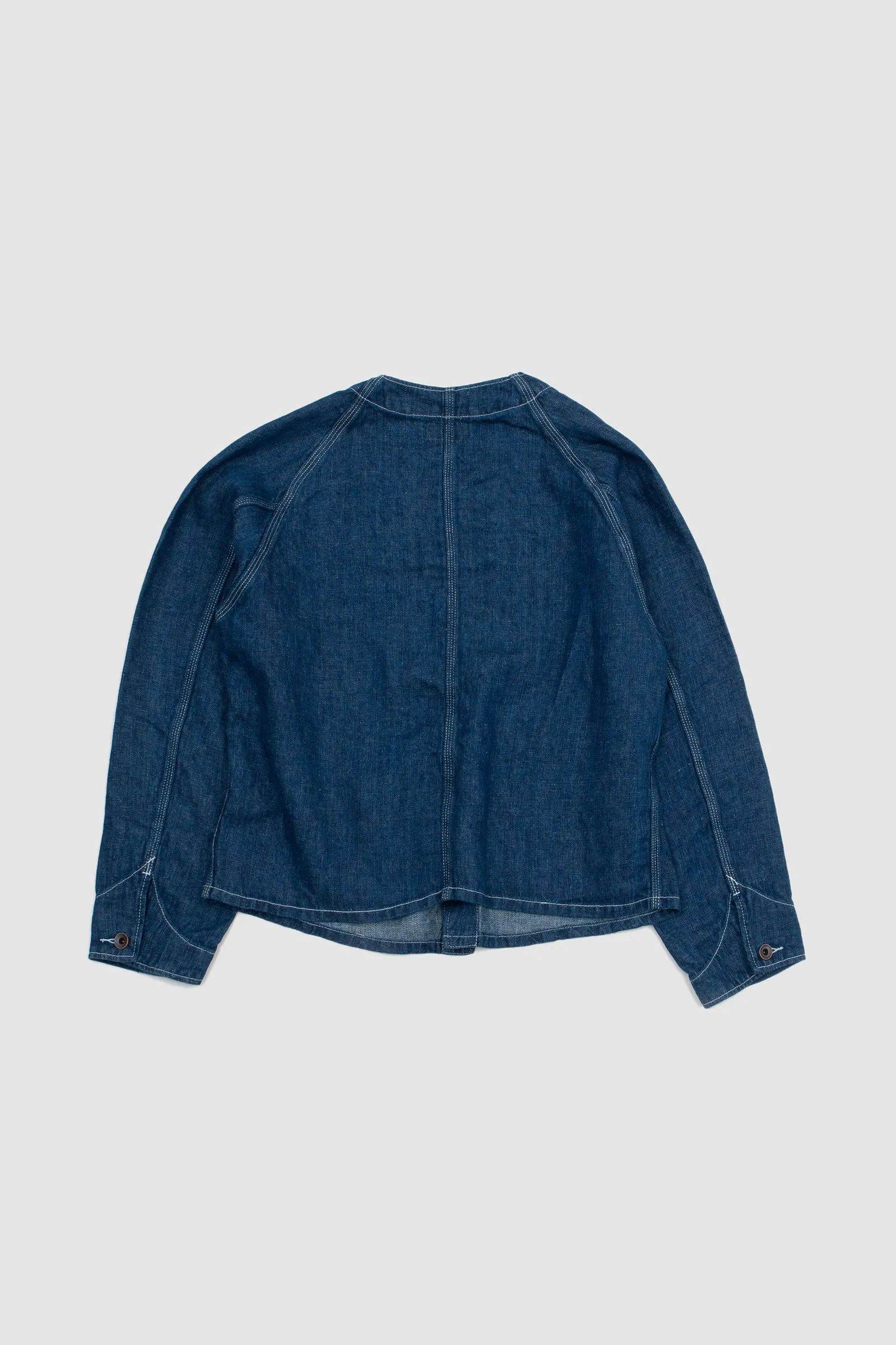 Beams Plus Engineer Jacket Twill Linen Indigo