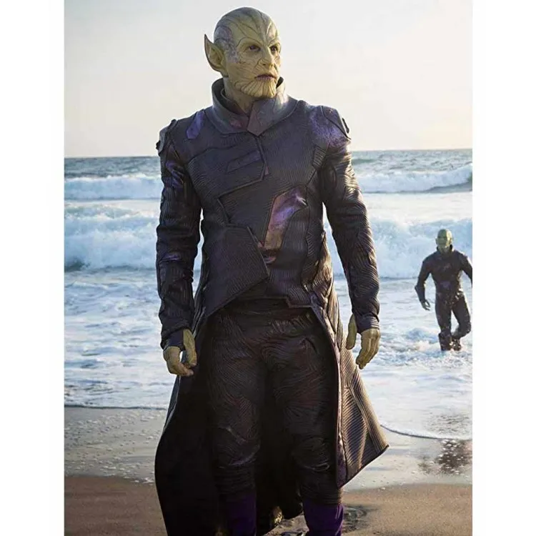 Ben Mendelsohn Captain Marvel Talos Trench Coat