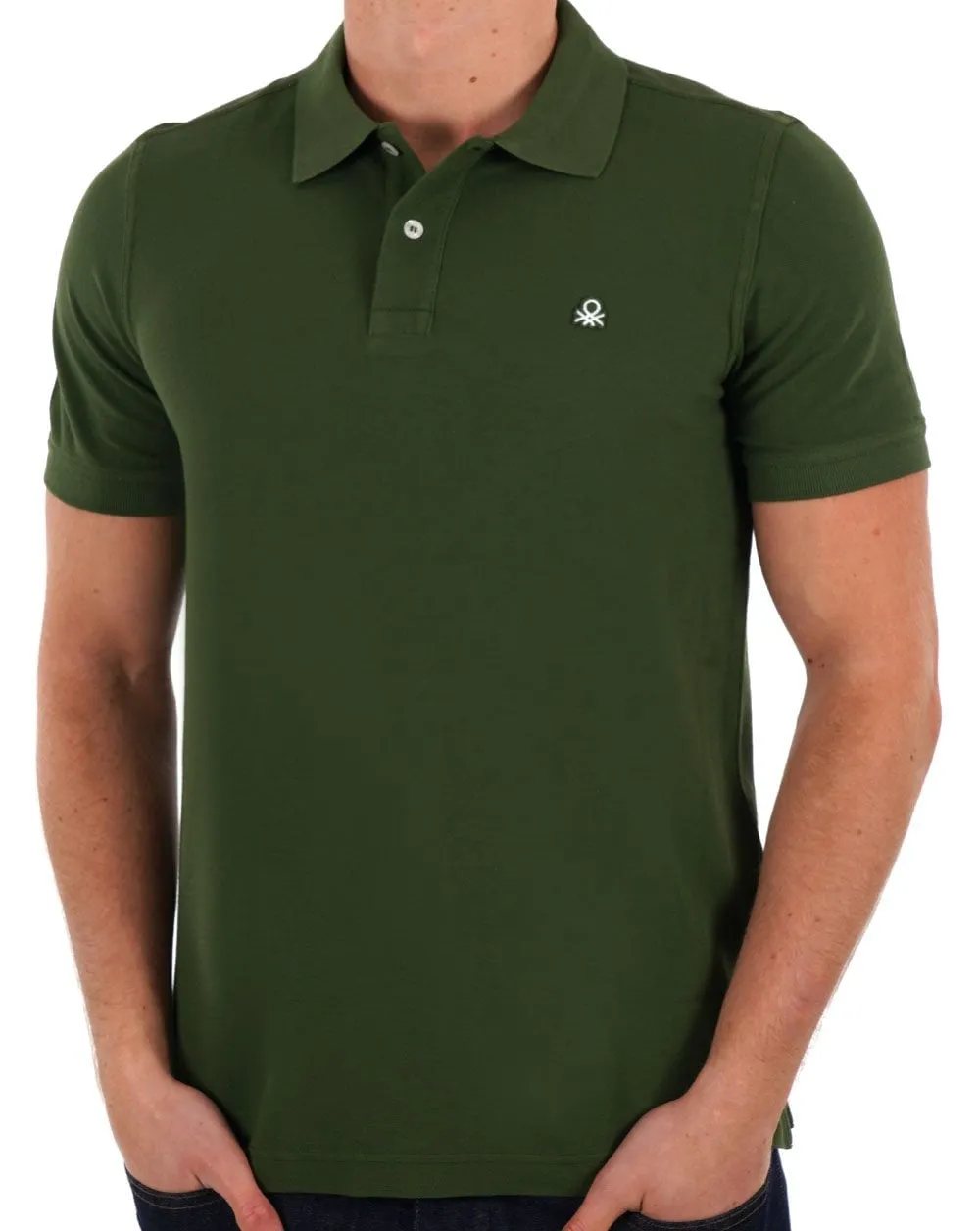 Benetton Polo Shirt Olive