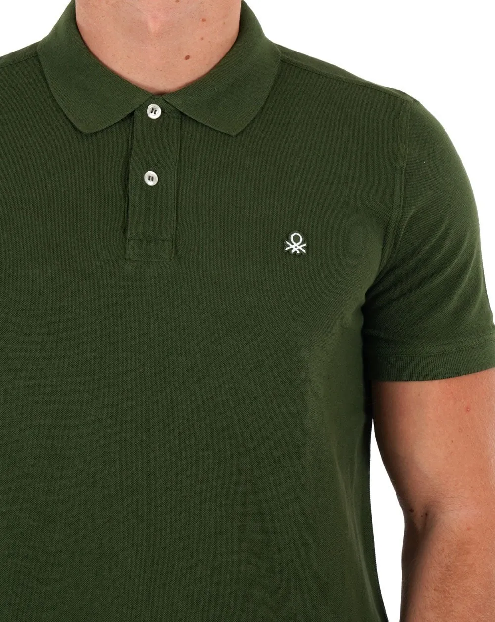 Benetton Polo Shirt Olive