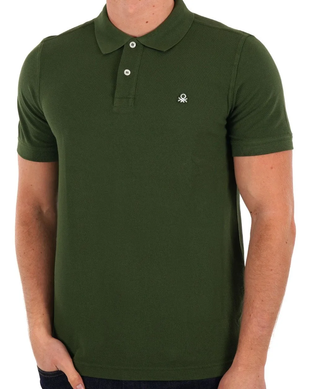 Benetton Polo Shirt Olive