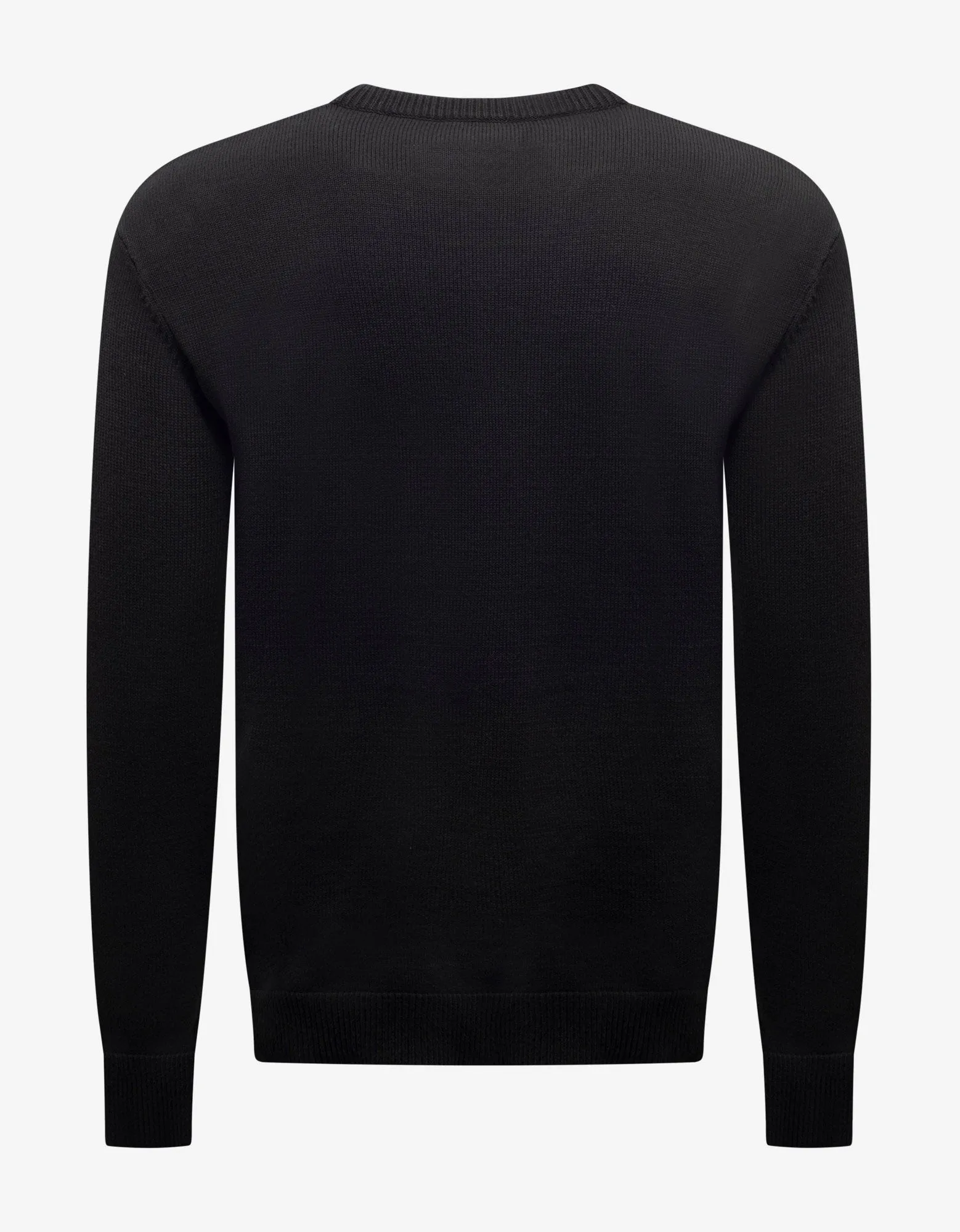 Black Logo Embroidery Sweater -