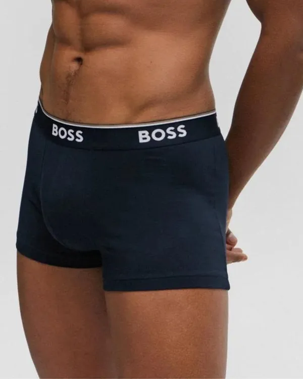 BOSS SHOES & ACCESSORIES Boss Logo Waistband Stretch Cotton Trunks 3 Pack - Multi