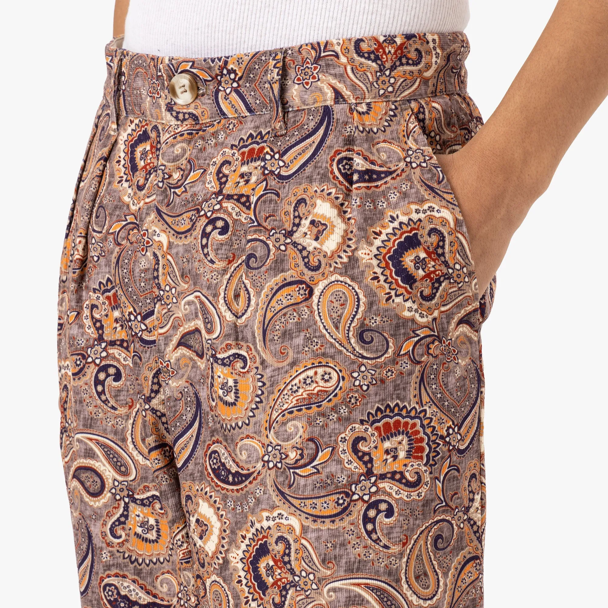 Brother Brother Double Pleated Pant / Paisley