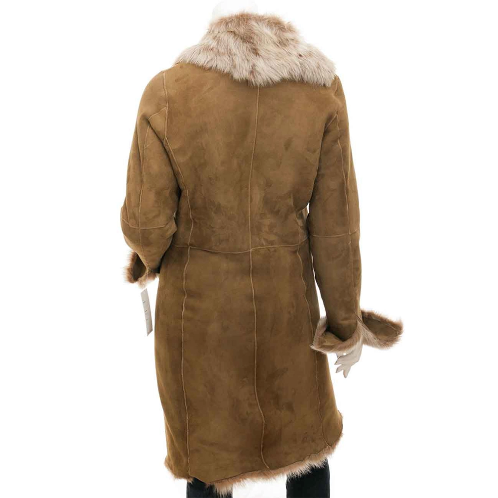 Brown Toscana Shearling Coat | Womens Toscana Fur Coat