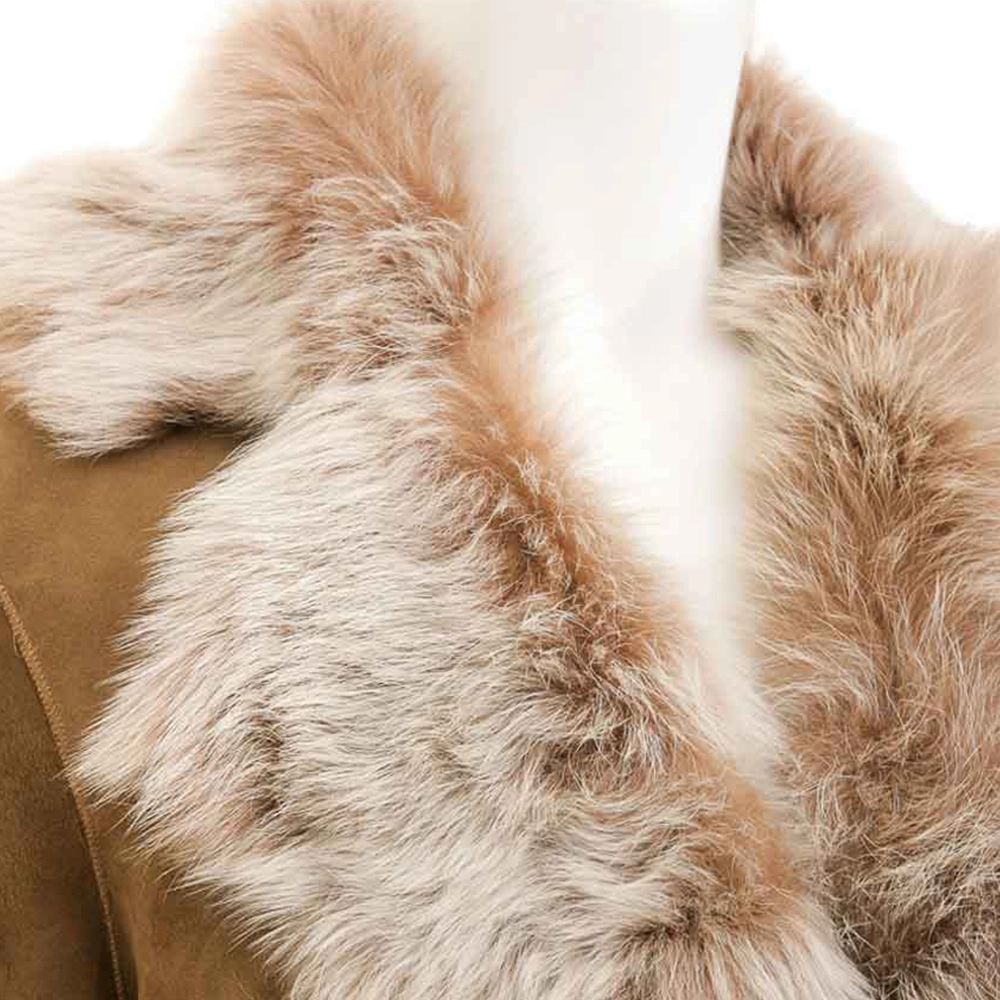 Brown Toscana Shearling Coat | Womens Toscana Fur Coat