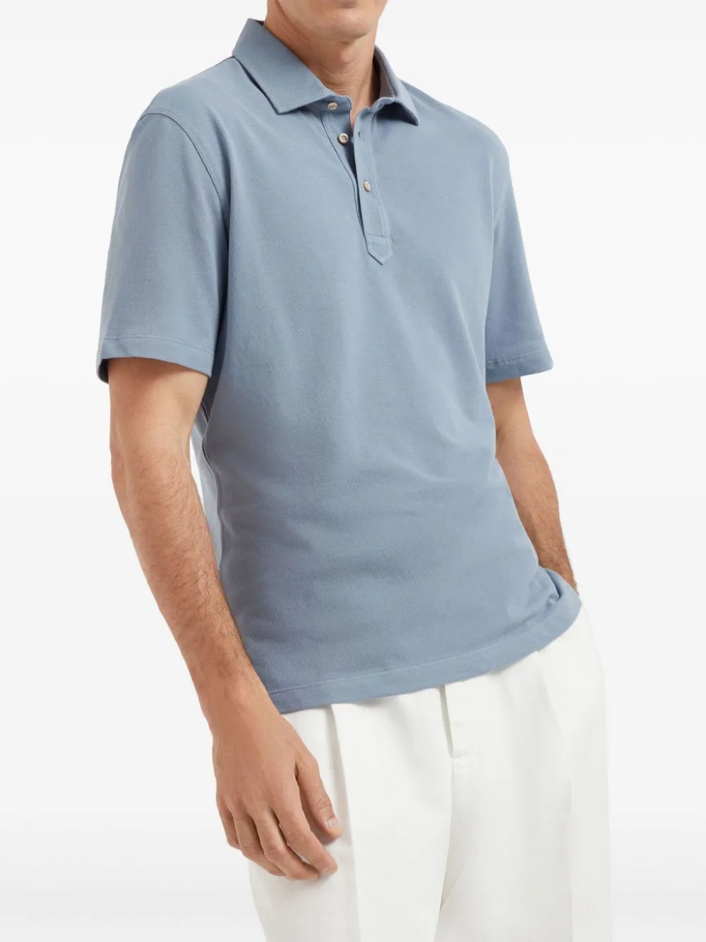 Brunello Cucinelli T Shirts And Polos Clear Blue