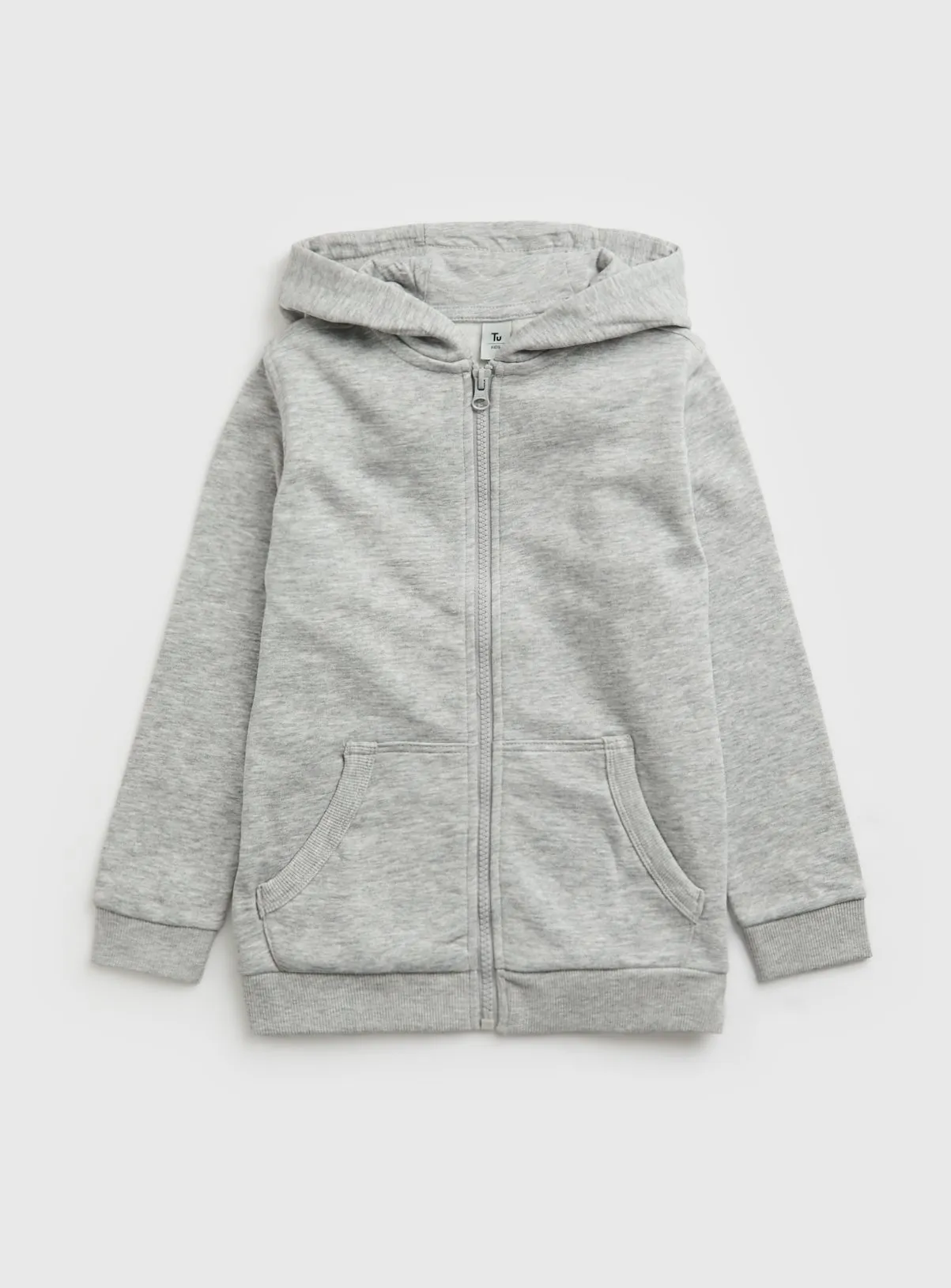 Buy Grey Zip Through Hoodie 14 years | Jumpers and hoodies | Tu