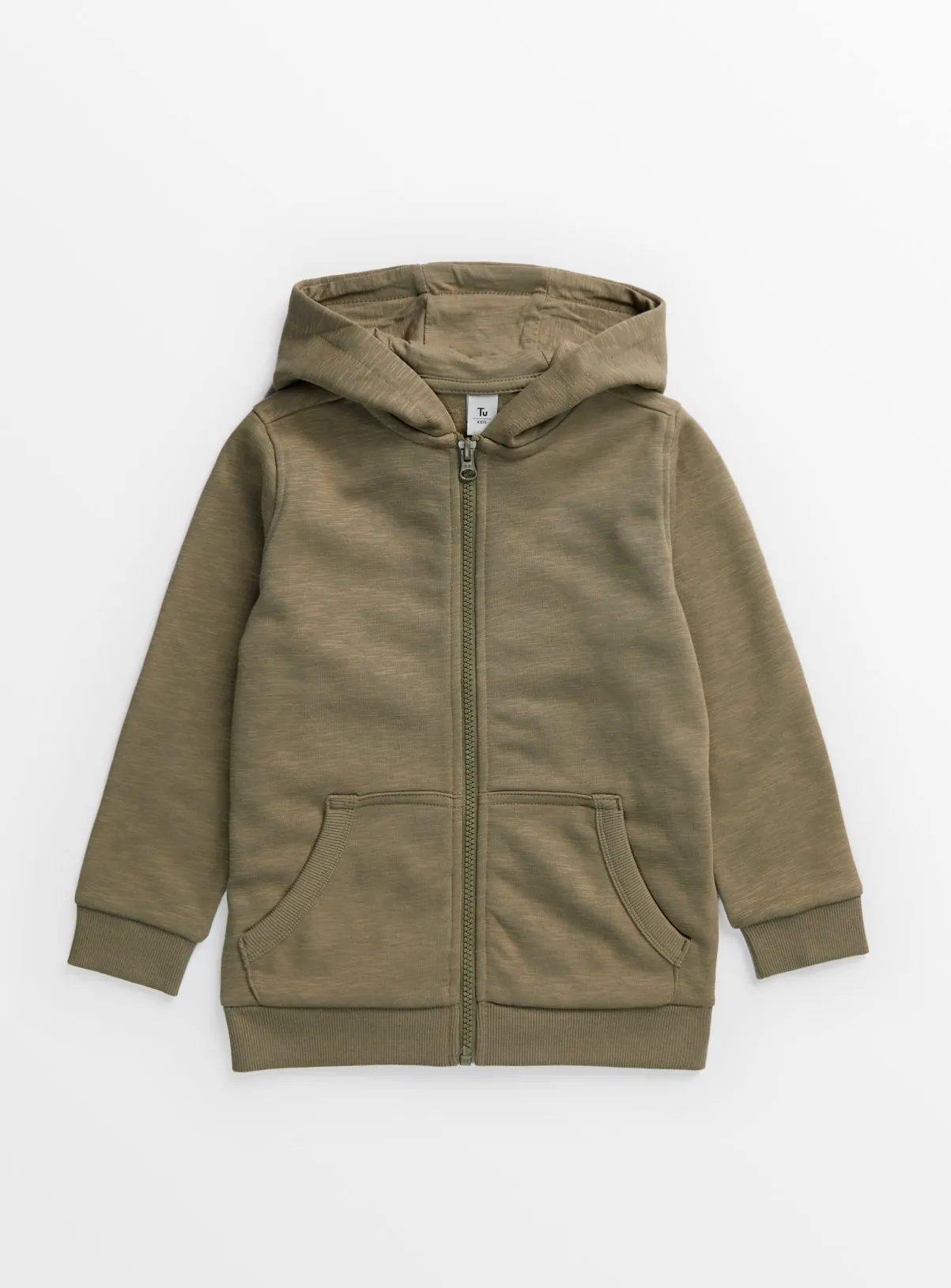 Buy Khaki Zip-Through Hoodie 5 years | Jumpers and hoodies | Tu