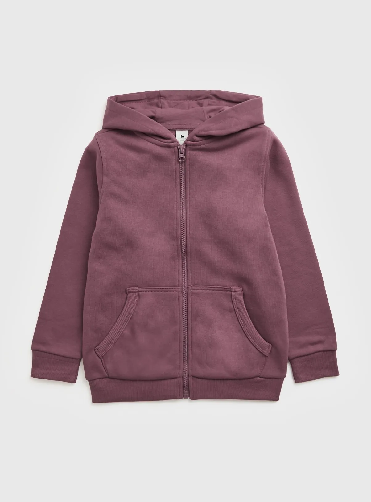 Buy Purple Zip Through Hoodie 7 years | Jumpers and hoodies | Tu