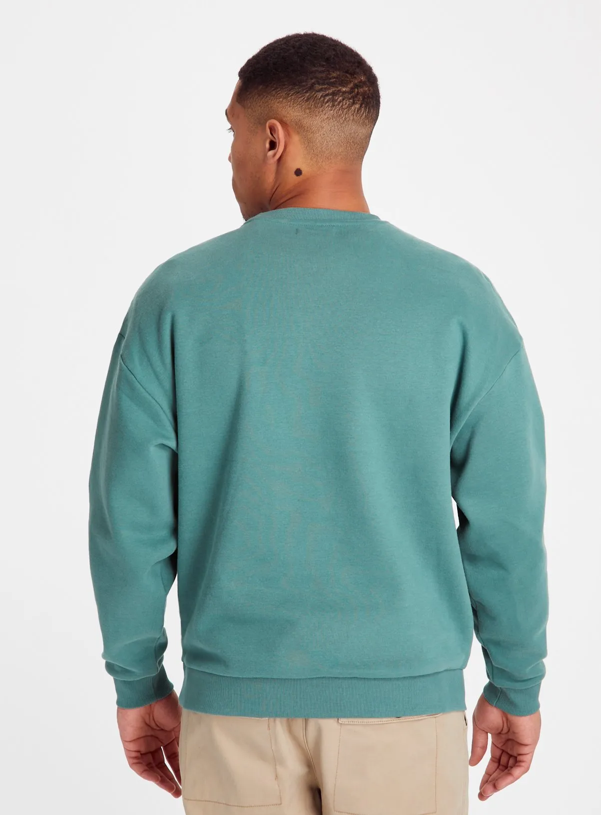 Buy Teal Dropped Shoulder Sweatshirt XL | Sweatshirts and hoodies | Tu