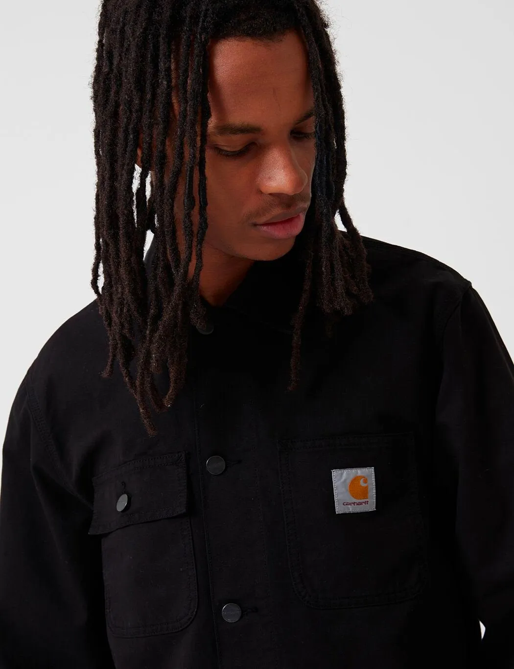 Carhartt-WIP Michigan Coat (Cotton Newcomb Drill) - Black