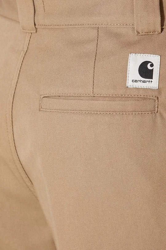 Carhartt WIP trousers Craft Pant women's beige color I032968.8Y01