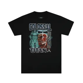 Colossal Titan Fight Icon Black Tee