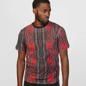 COOGI Classic Red-Black All Over Crewneck Tee