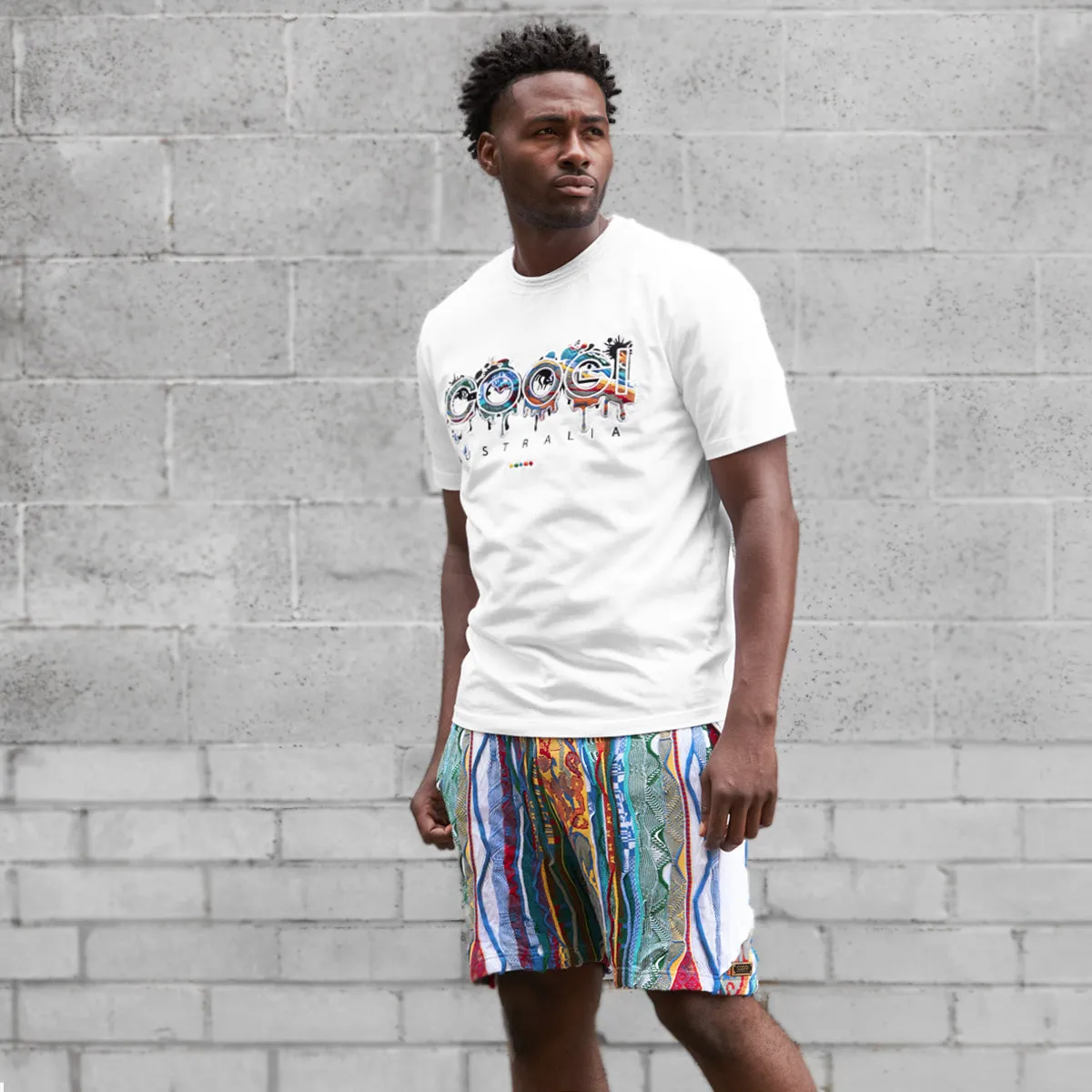 COOGI Logo Drip Tee in White