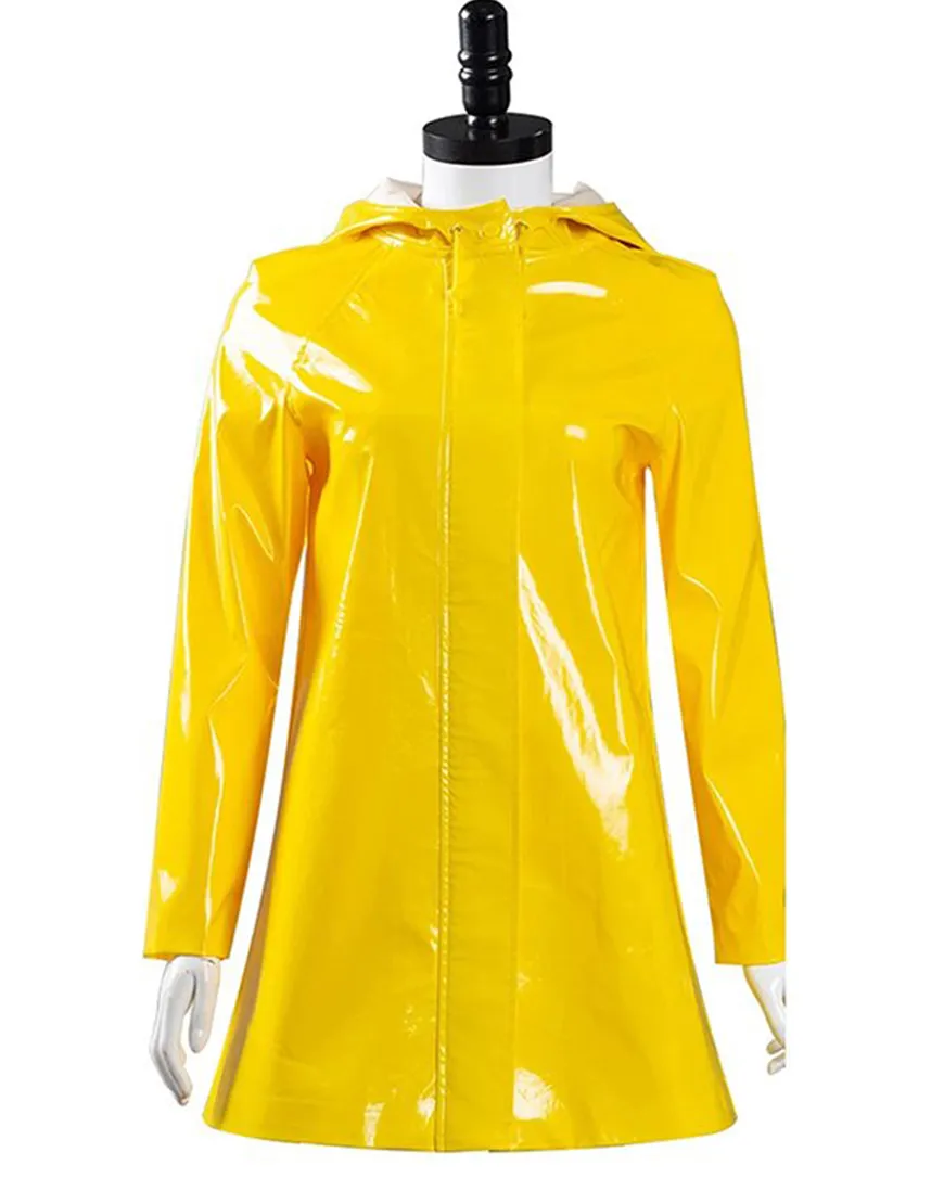 Coraline Yellow Hooded Coat | Coraline Yellow Rain Coat | Ujackets.com