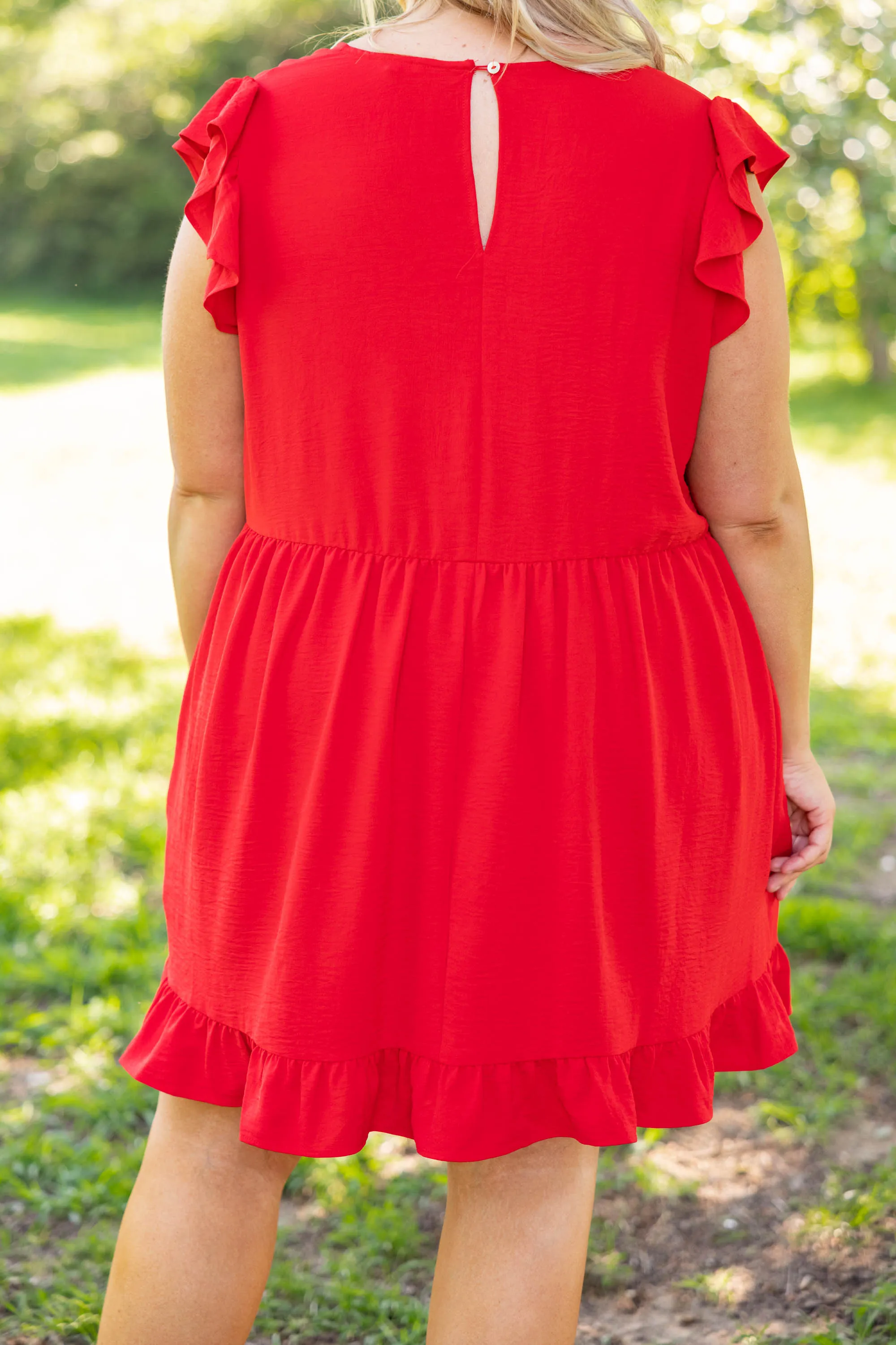 Cozy Cabana Dress, Tomato