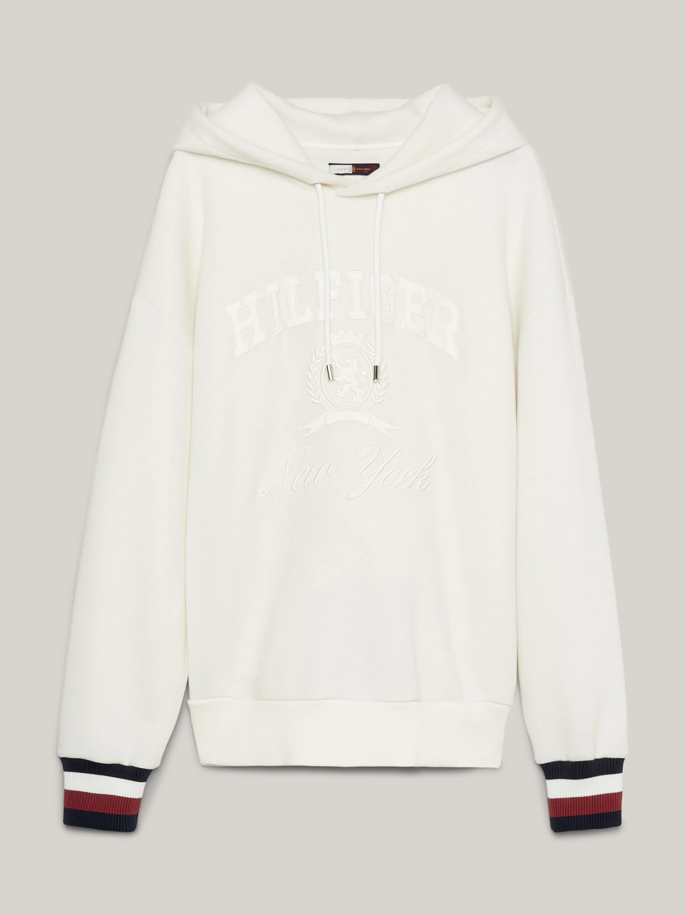 Crest Signature Cuffs Pique Textured Hoodie | Sweatshirts & Hoodies | Tommy Hilfiger