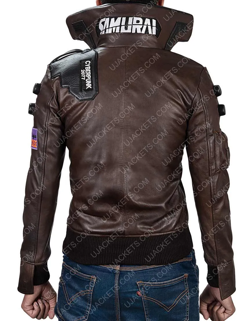 Cyberpunk 2077 Jacket - Samurai Character V Leather Jacket | 50% OFF