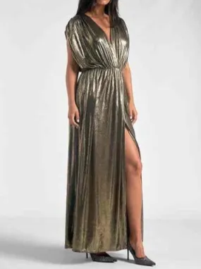 DOLMAN GOLD MAXI DRESS