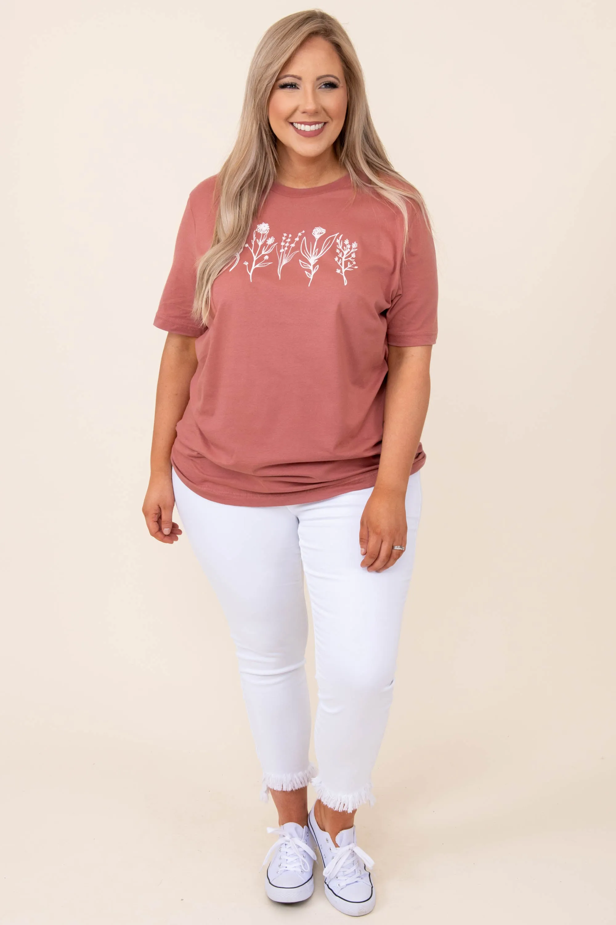 Ever Bloom Tee, Mauve