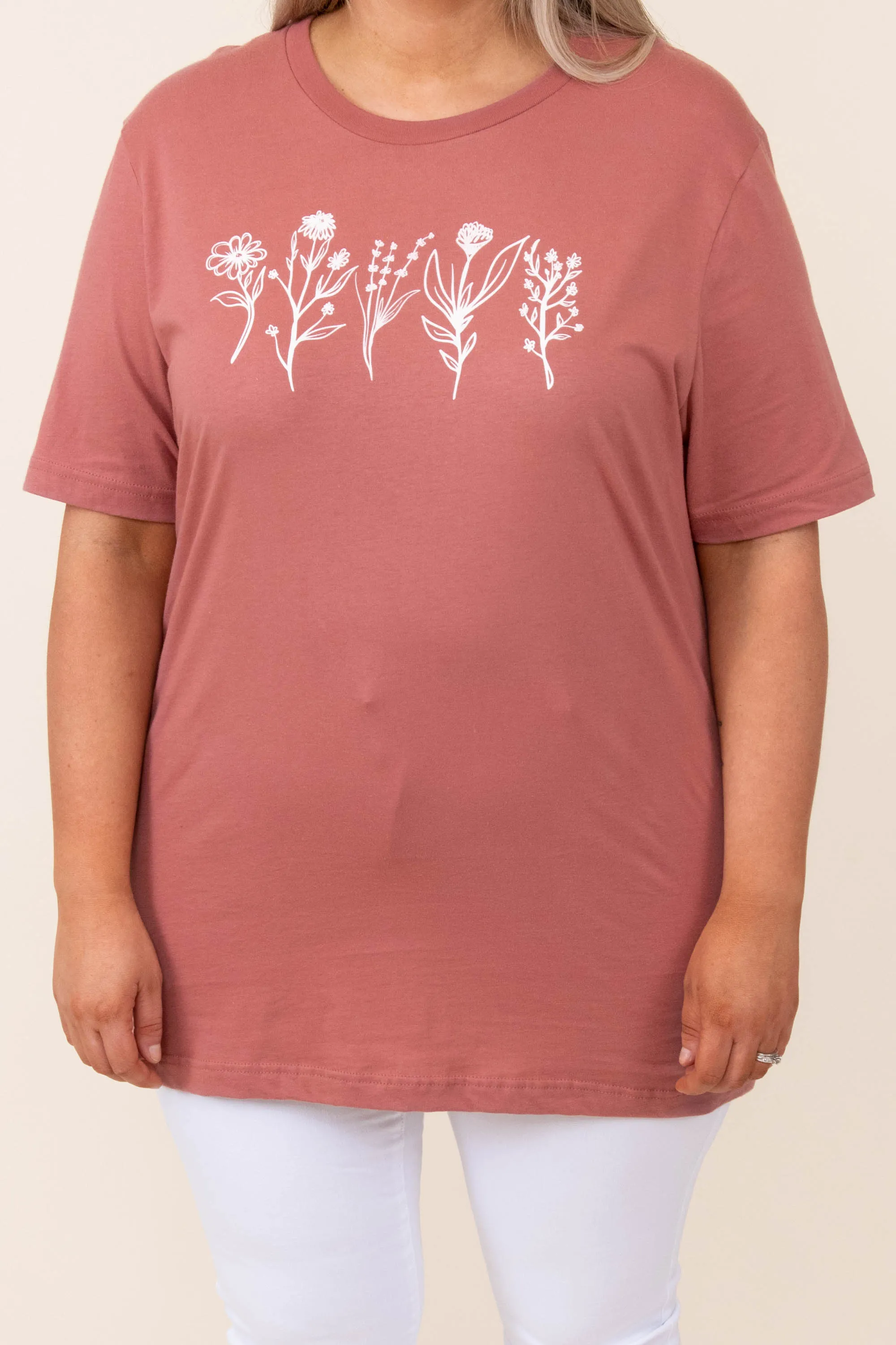 Ever Bloom Tee, Mauve