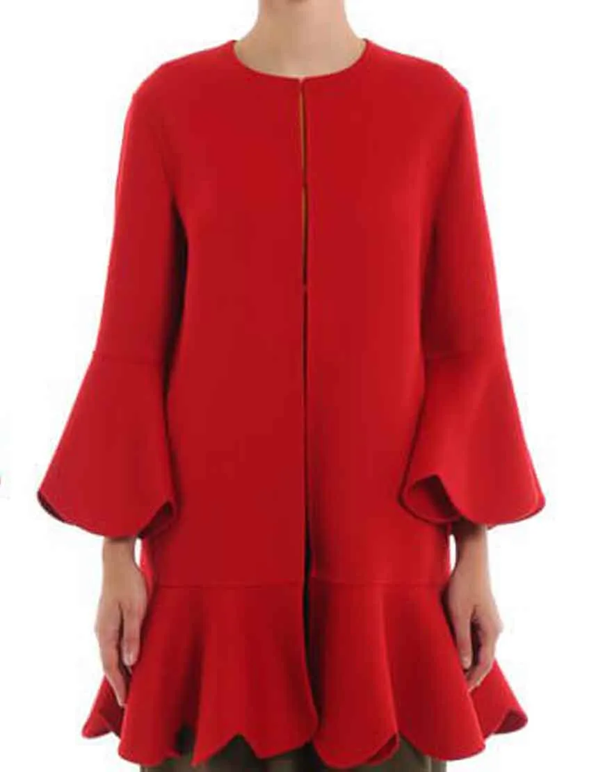 Filthy Rich Kim Cattrall Red Coat | Margaret Monreaux Coat