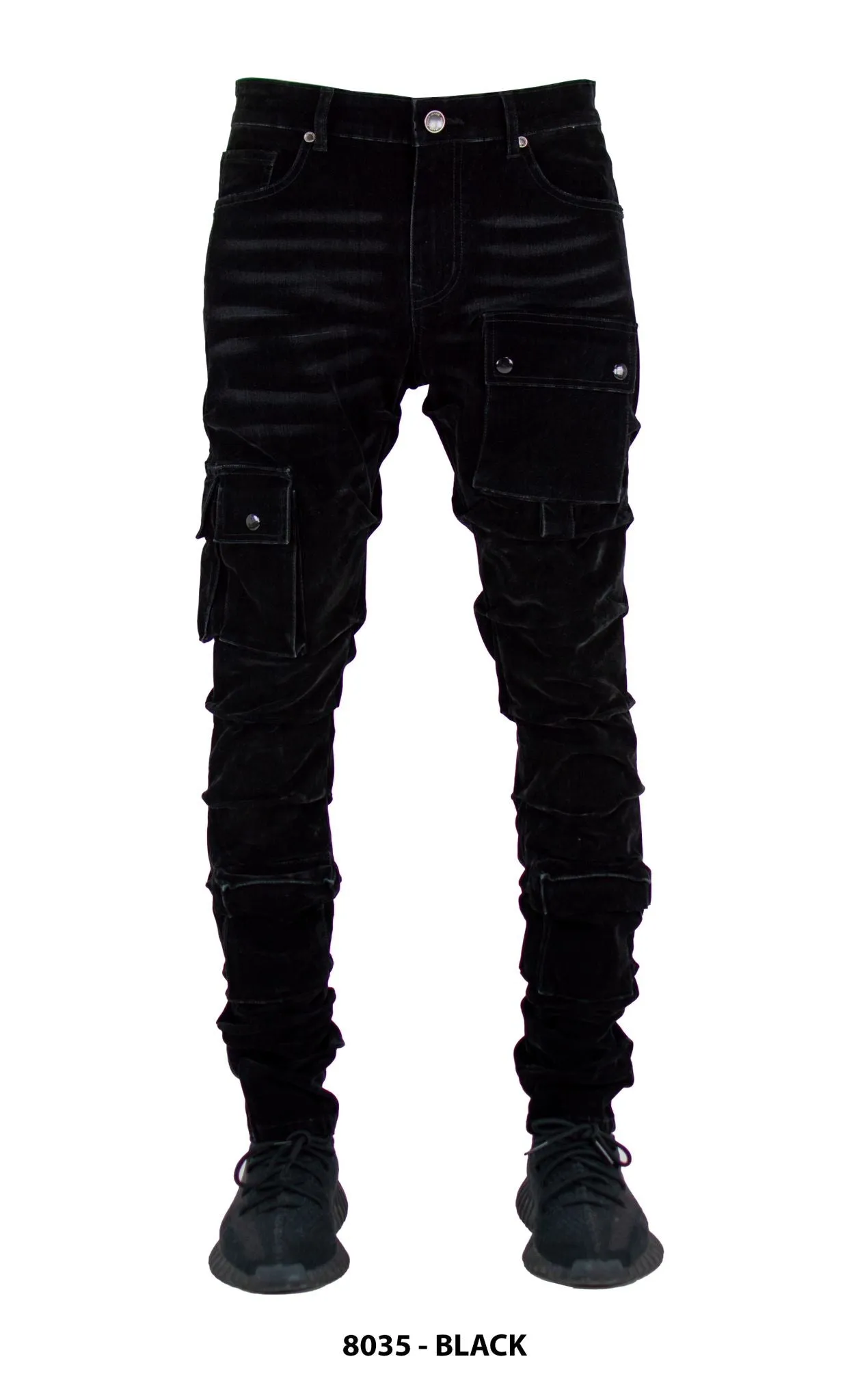 Focus Cgo Pocket Flocked Jeans Black