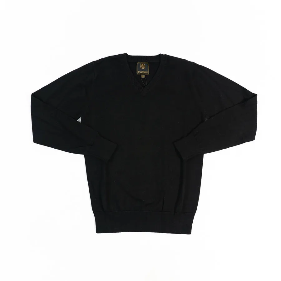 FX Fusion V-Neck Sweater Black