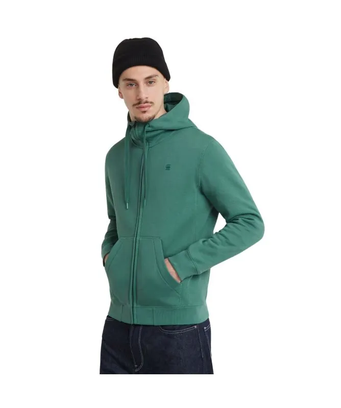 G-Star Premium Core Zip Hood Sweatshirt | Green D16122-C235-G282 at kular fashion