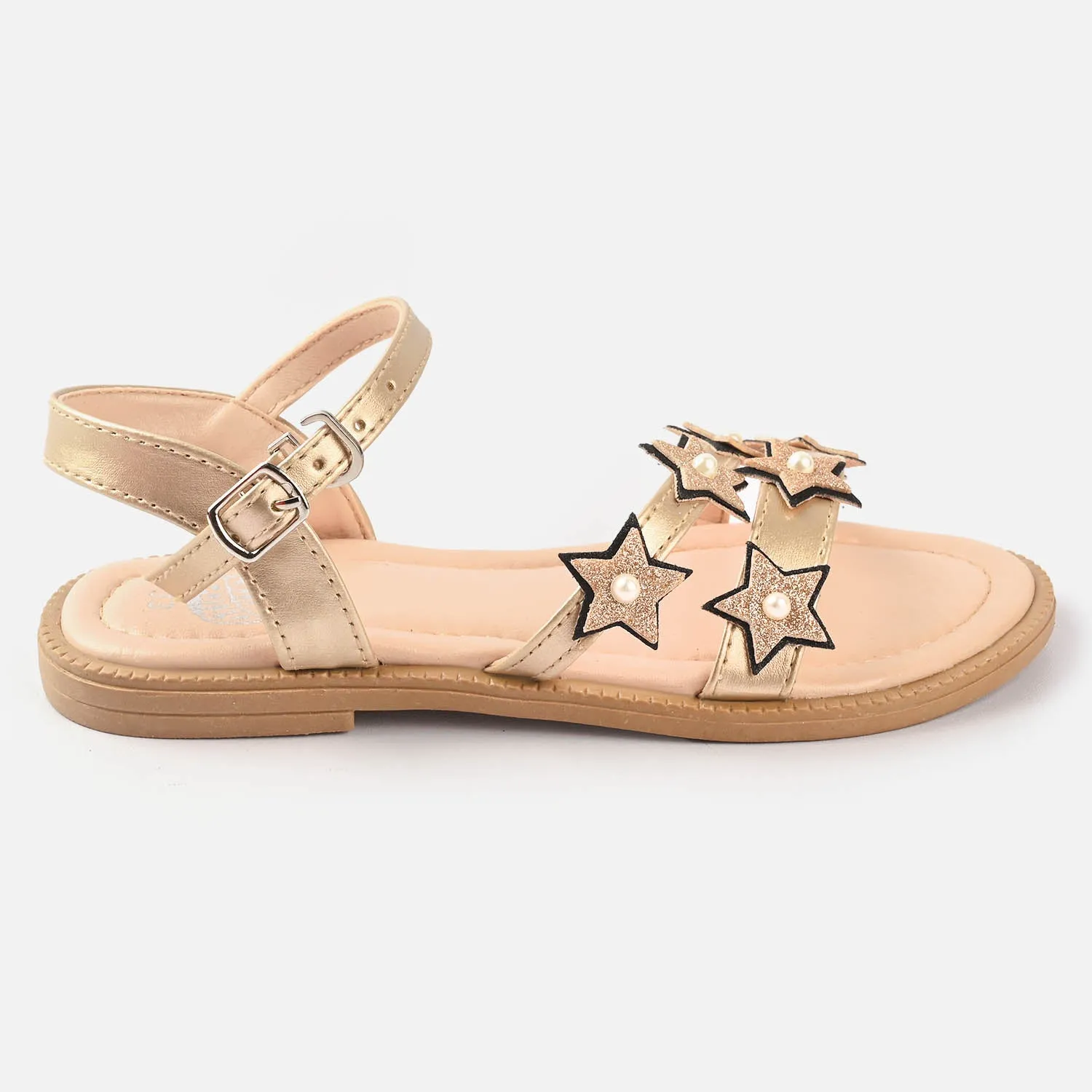 Girls Sandals 456-63-Golden