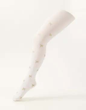 Glitter Unicorn Tights Ivory