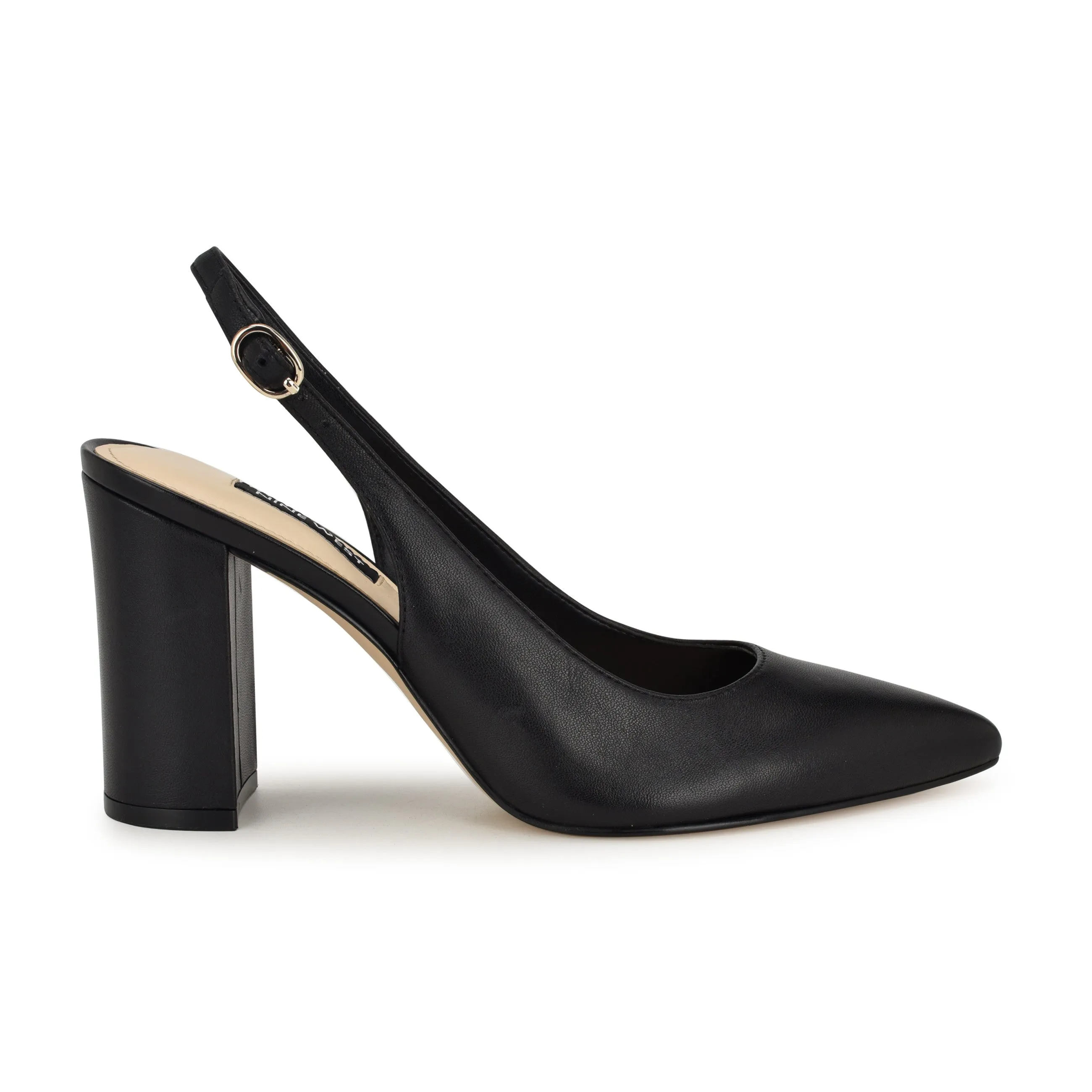 Gompell Block Heel Slingback Pumps