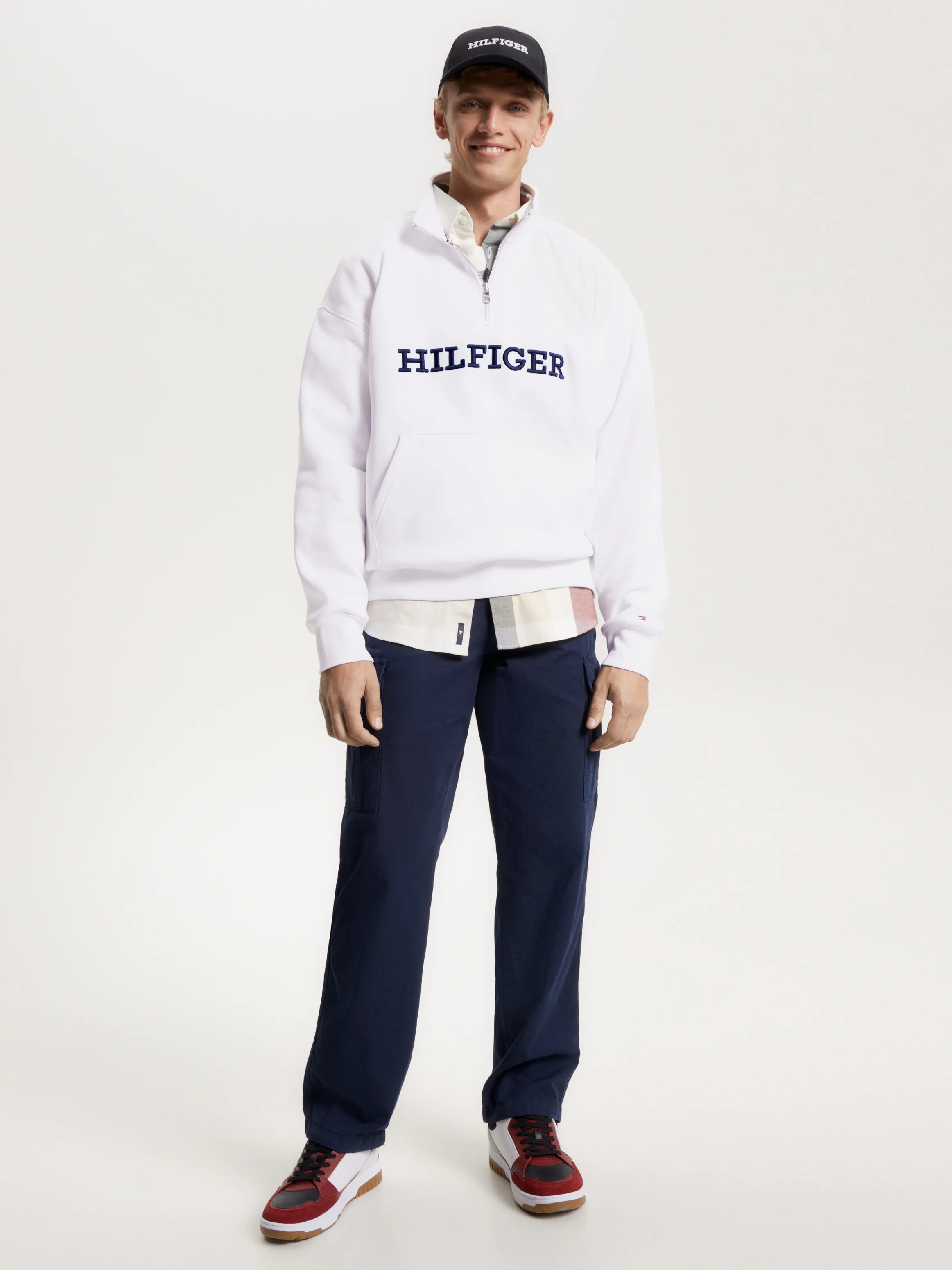 Hilfiger Monotype Half-Zip Archive Sweatshirt | Sweatshirts & Hoodies | Tommy Hilfiger