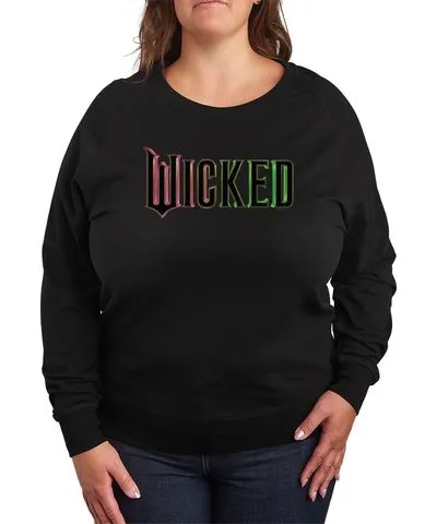 Hybrid Apparel Plus Size Wicked Theatrical Logo Graphic Pullover T-Shirt