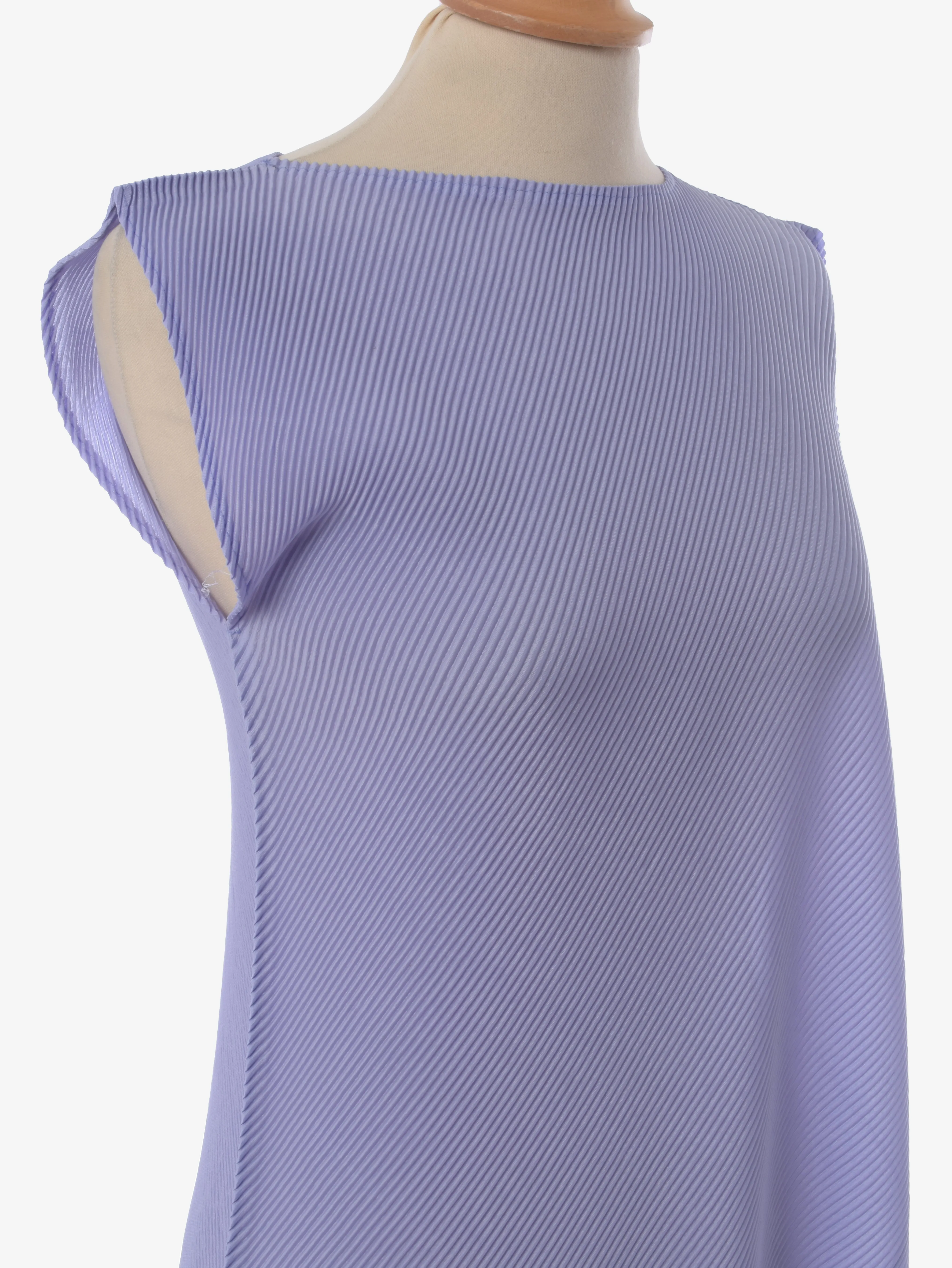 Issey Miyake Lilac Plissè Maxi Dress