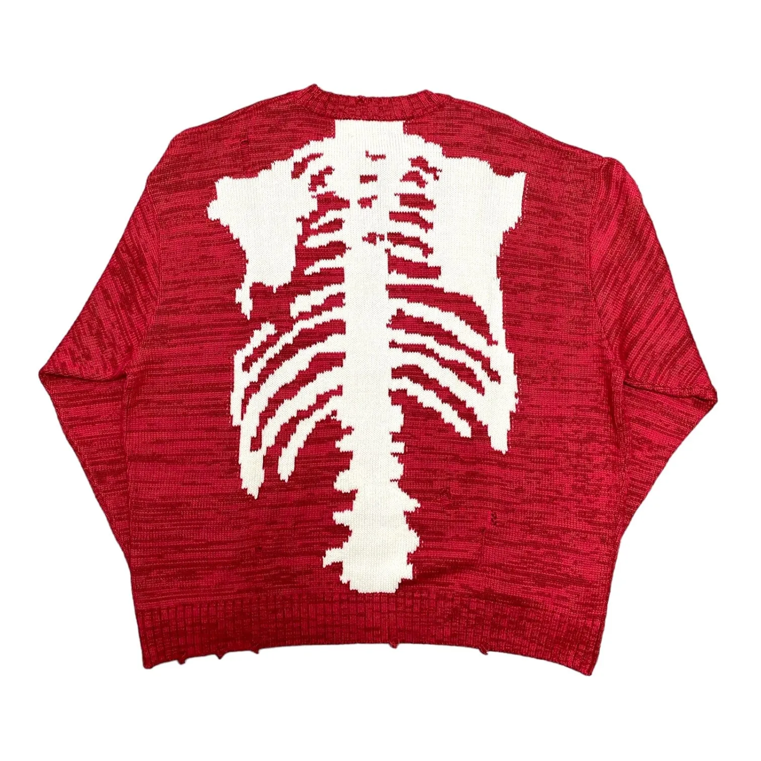 Kapital Bone Knit Sweater Red