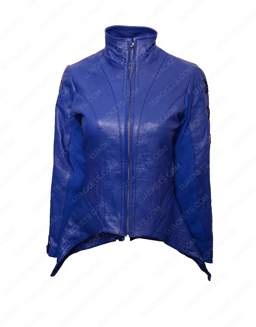 Killjoys Hannah John Kamen Blue Leather Jacket - Ujackets